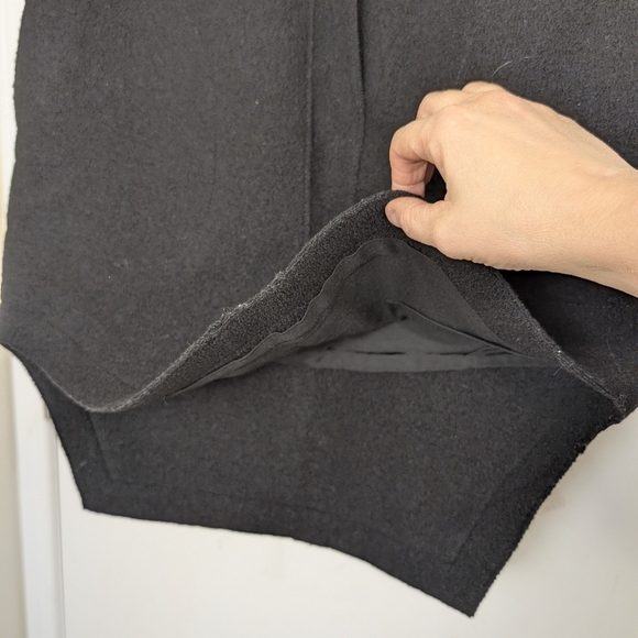 CARVEN ASYMÉTRICAL WOOL MINI SKIRT SIZE 38 - Picture 2 of 7